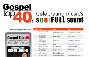 Gospel Top 40 Chart – Week of May 13, 2026 spel Top 40 Chart - Week of May 13, 2026